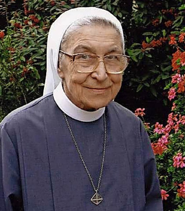 Schwester Martha war von 1953 bis 1995 in der Krankenpflege in Waldkirch ttig.   | Foto: Archivfoto: Walter Uhl