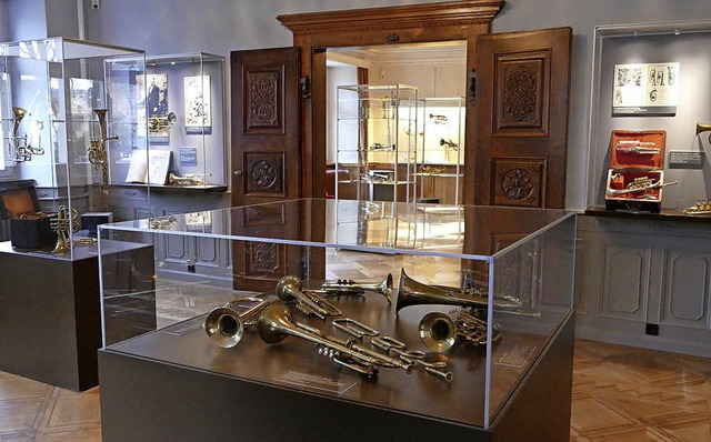 Im Trompetenmuseum gibt es neue Instru...riftung und ein neues Museumskonzept.   | Foto: Theresa Steudel
