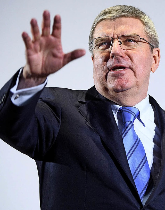 IOC-prsident Thomas Bach sieht sich als Vereiniger.  | Foto:  dpa