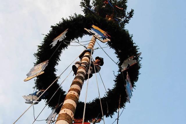 Narrenmeister Klaus-Peter Klein aus Weil am Rhein ber die Tradition der Narrenbume