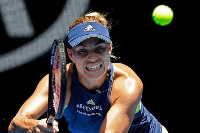 Angelique Kerber mit Mühe im Viertelfinale der Australian Open