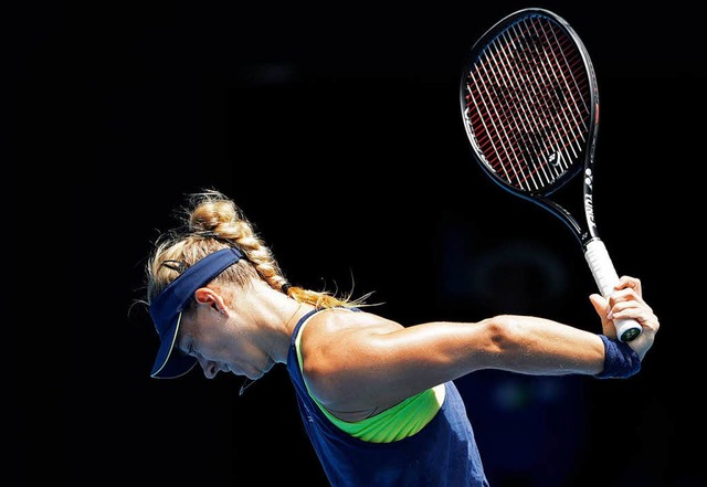 Angelique Kerber hat mit einem Kraftak...elfinale der Australian Open erreicht.  | Foto: dpa