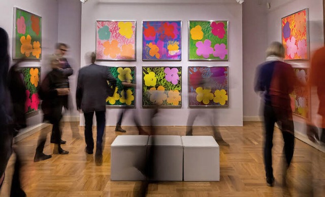 Auf der Suche nach dem einzigartigen E...cher in einer Andy-Warhol-Ausstellung   | Foto: dpa