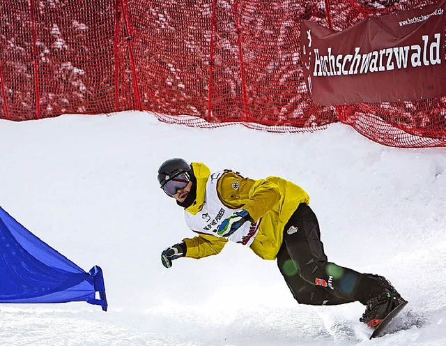 Der Snowboarder Paul Berg gewann in di... Bhler hat  Chancen mit der Staffel.   | Foto: PRIVAT/DPA