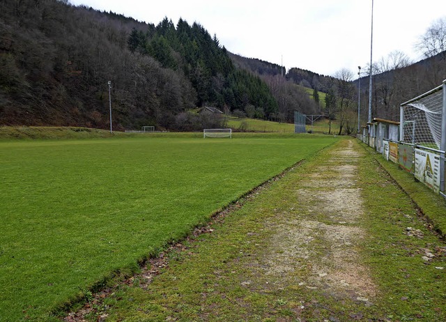 Unter den Rasen kommt eine Beregnungsa...l ein Ballfangnetz angebracht werden.   | Foto: Roland Gutjahr