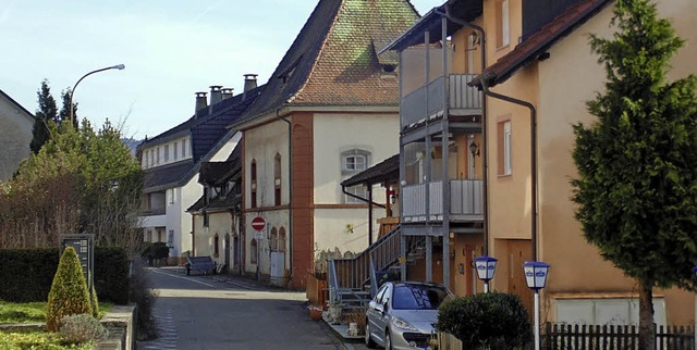 Murgs lteste Strae, die Ledergasse (...ler Bierablage) , soll saniert werden.  | Foto: Michael Gottstein