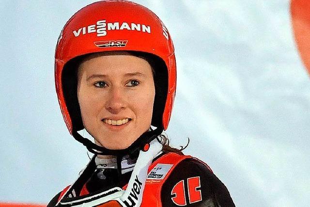 Skispringerin Ramona Straub freut sich auf Pyeongchang