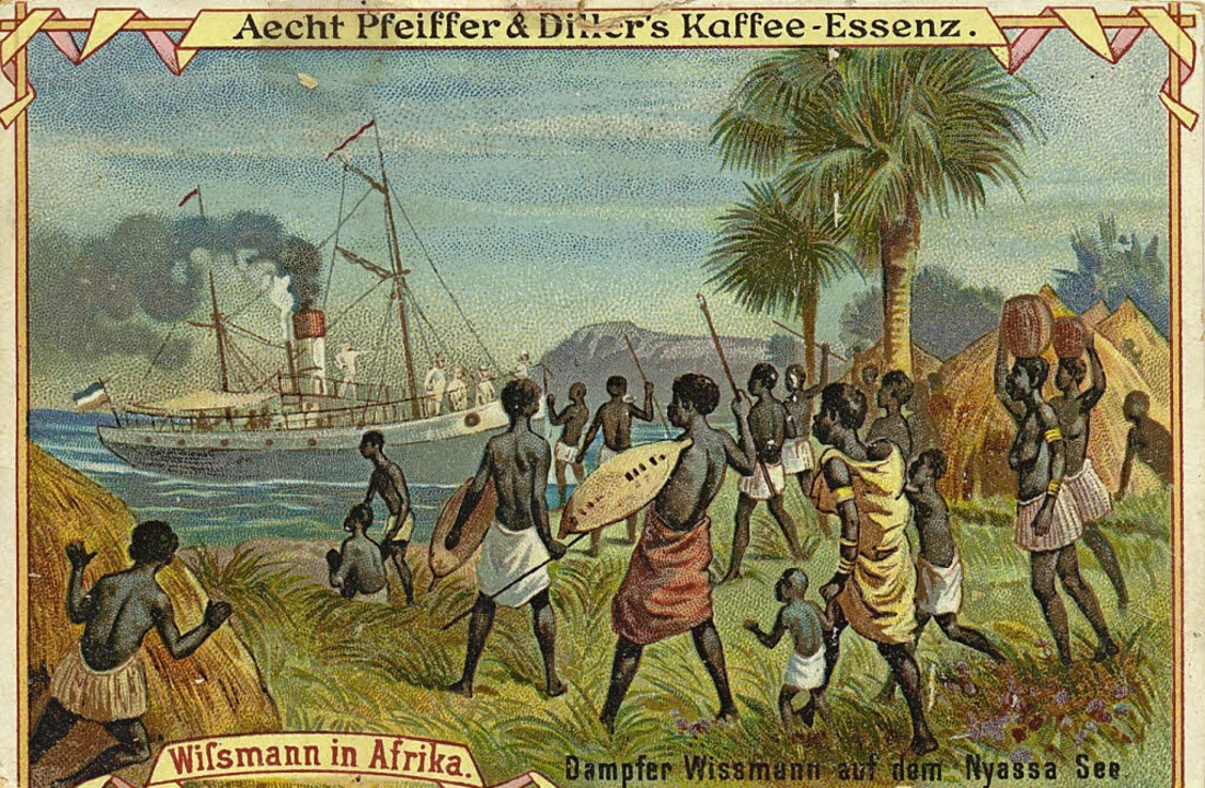 Kolonien im ReklameSammelbild Offenburg Badische Zeitung