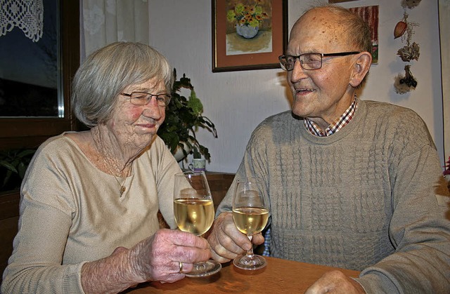 Lisa und Fritz Stein freuen sich auf i...r Familie und Freunden feiern werden.   | Foto: Jakob-Klblin