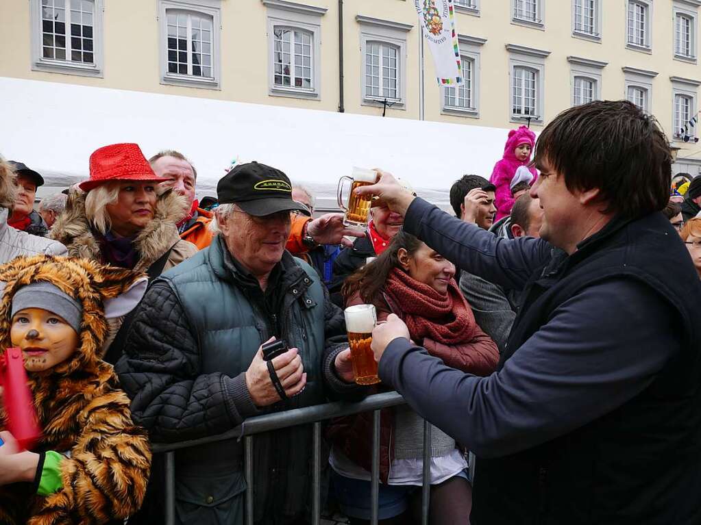 Dann gab’s Brezeln und Freibier.