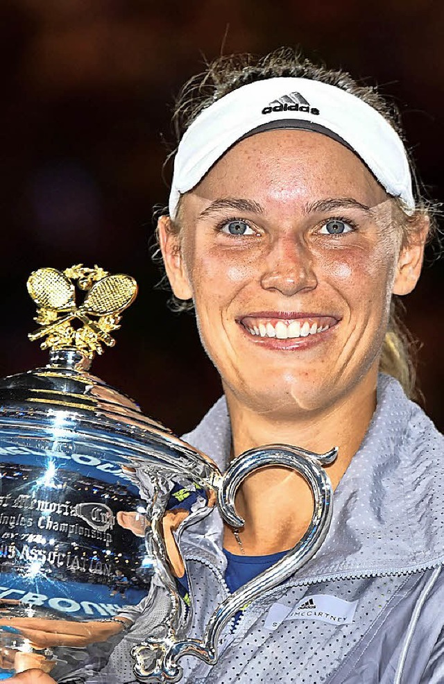 Strahlende Siegerin: Caroline Wozniacki  | Foto: BILD: afp