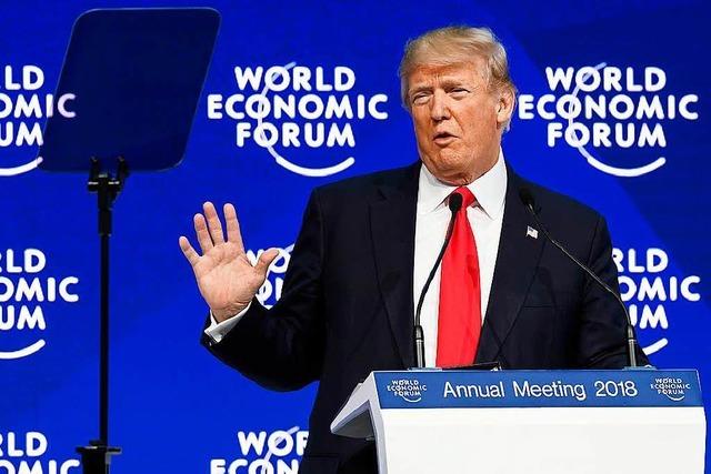 Trump in Davos: Ein Forum der Widersprche