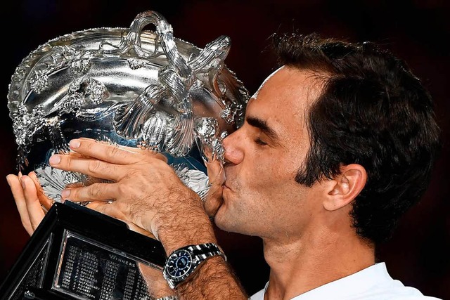 Gewinnt die Australien Open, seinen 20...rdhalter: Der Schweizer Roger Federer.  | Foto: AFP