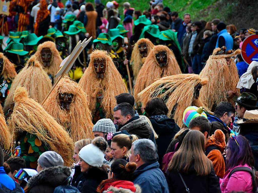 Die Fasnet geht los: Die Fsslistemmer haben zum Umzug nach Gundelfingen geladen.