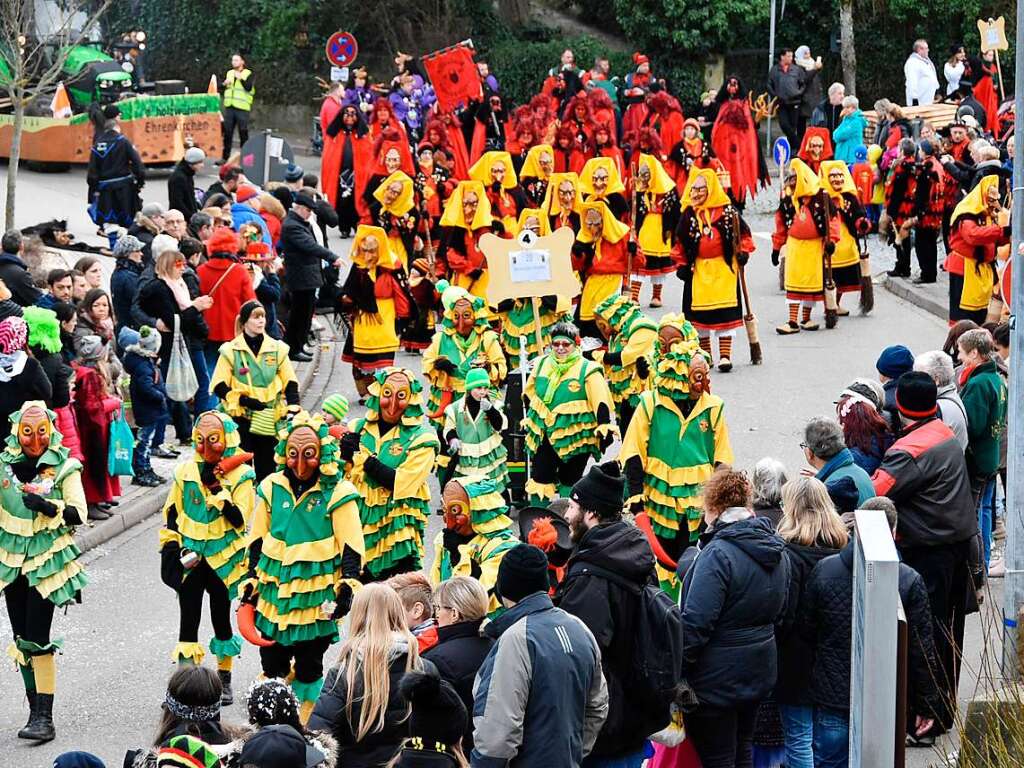 Die Fasnet geht los: Die Fsslistemmer haben zum Umzug nach Gundelfingen geladen.