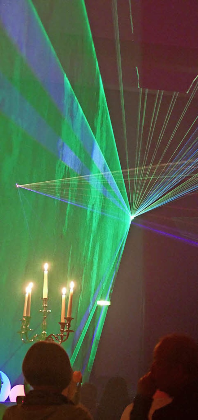 Eine Lasershow soll das gewisse Etwas bieten.  | Foto: Frank Schoch
