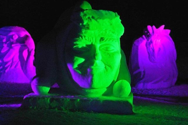 Fotos: Schneeskulpturenfestival in Bernau