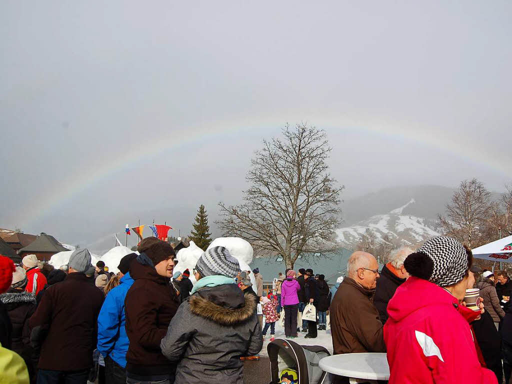 Fotos Schneeskulpturenfestival in Bernau 2018.