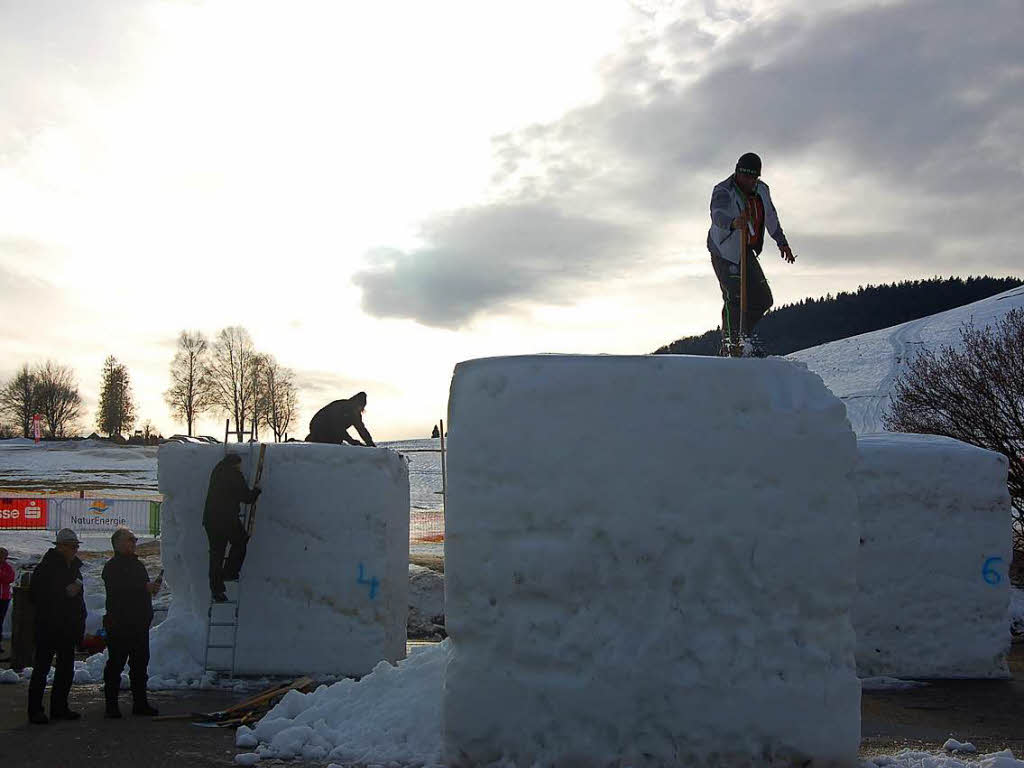 Fotos Schneeskulpturenfestival in Bernau 2018.