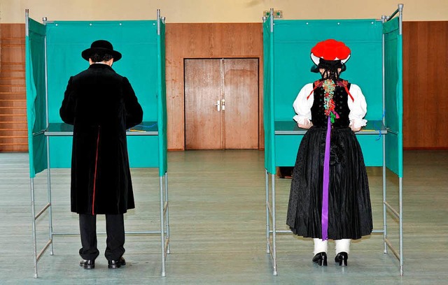 Die Grnen wollen das Wahlrecht im Lan...n Streit in der Landes-CDU verursacht.  | Foto: dpa
