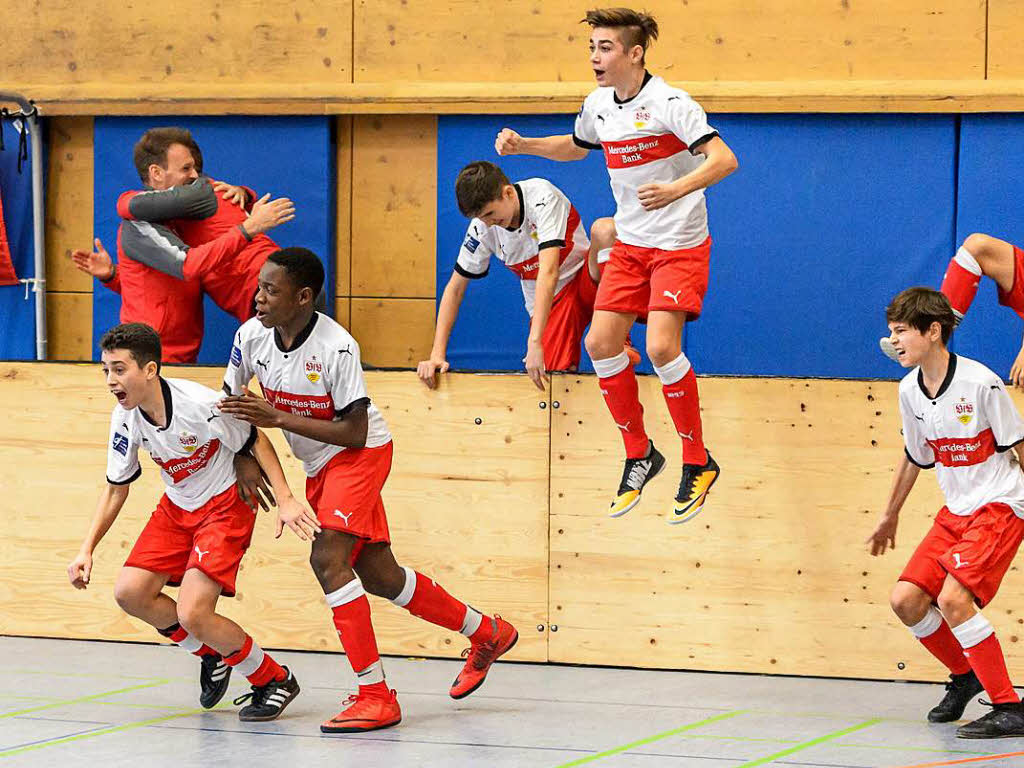 Geschafft! Der VfB Stuttgart gewann die neunte Auflage der Junior-Trophy