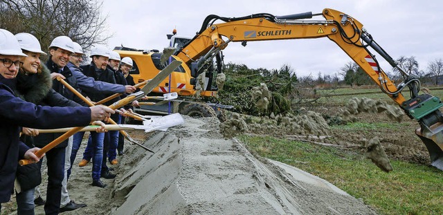 Der Spatenstich fr das neue Ettenheim... bis September erschlossen sein soll.   | Foto: Sandra Decoux-Kone