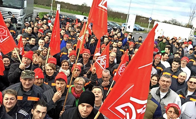 Die IG Metall im Ortenaukreis ist mit ...re Warnstreik-Aufrufe sehr zufrieden.   | Foto: IGM