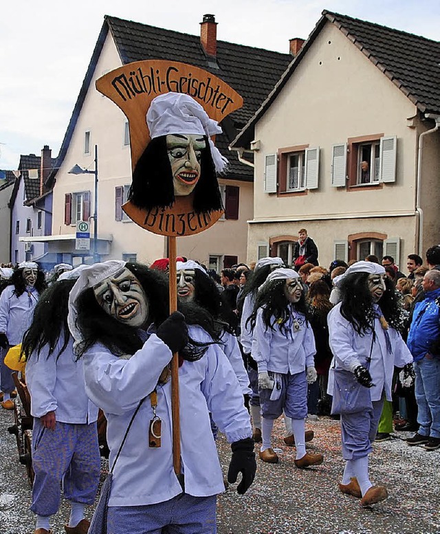 Auch die Mhli-Geischter sind wieder am Umzug dabei.  | Foto: SEDLAK