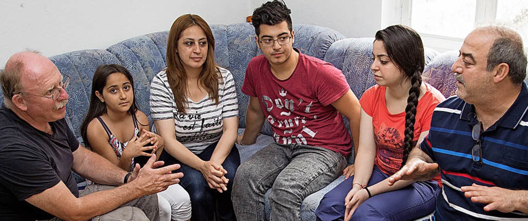 Eine syrische Familie in Paderborn   | Foto: DPA