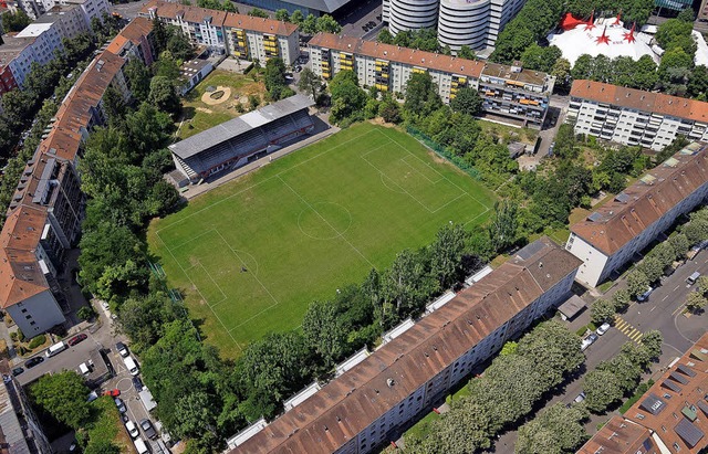 Das Landhof-Areal bleibt zwar grn; da...nengebude  von 1908 kommt aber weg.   | Foto: Kanton Basel-Stadt