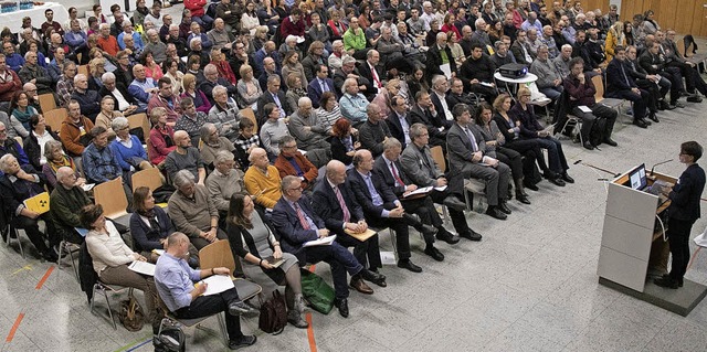 Rund 230 Brger waren zu der Infoveran...im Bundesamt fr Energie, referierte.   | Foto: Peter Rosa