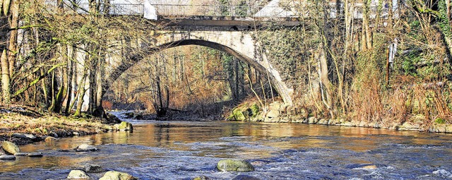 Bei Albbruck beginnt der Albsteig glei...nem echten Hingucker, der Alb-Brcke.   | Foto: Manfred Dinort