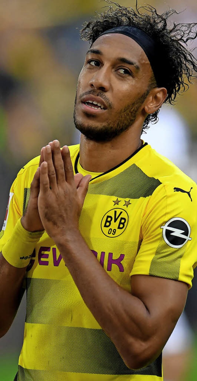 &#8222;Er hat Groartiges fr Borussia...l Zorc ber Pierre-Emerick Aubameyang.  | Foto: afp