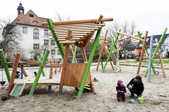 Neu hergerichtet wurde der Spielplatz neben der Emil-Gtt-Schule in Zhringen.  | Foto: Thomas Kunz