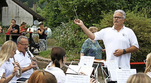 Eine flotte Truppe ist der Musikverein... der Hauptversammlung deutlich wurde.   | Foto: Ralph lacher