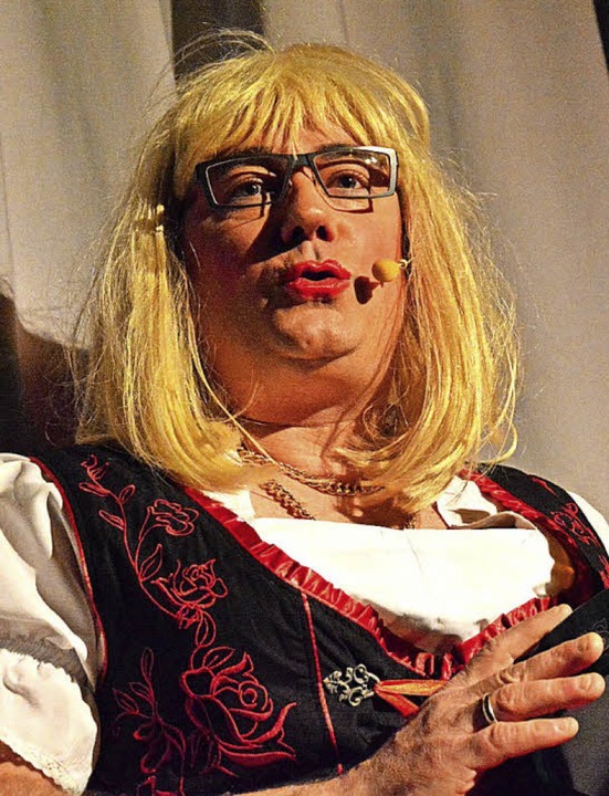 Ein echter Gewinn: Thomas Wagner, hier als Serviermaidli  | Foto: Barbara Ruda
