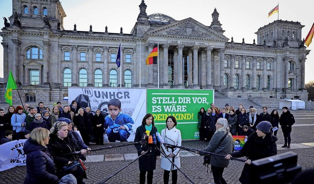 &#8222;Stell dir vor, es wre dein Kin...n den Kompromiss zum Familiennachzug.   | Foto: dpa