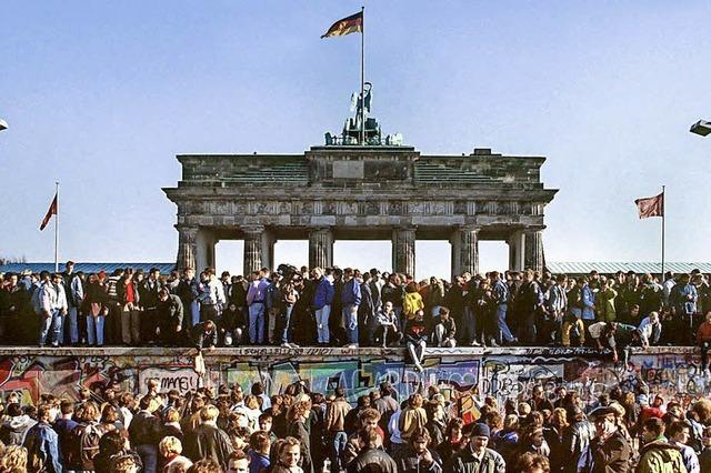 So lange wie sie da war, ist die Berliner Mauer nun weg