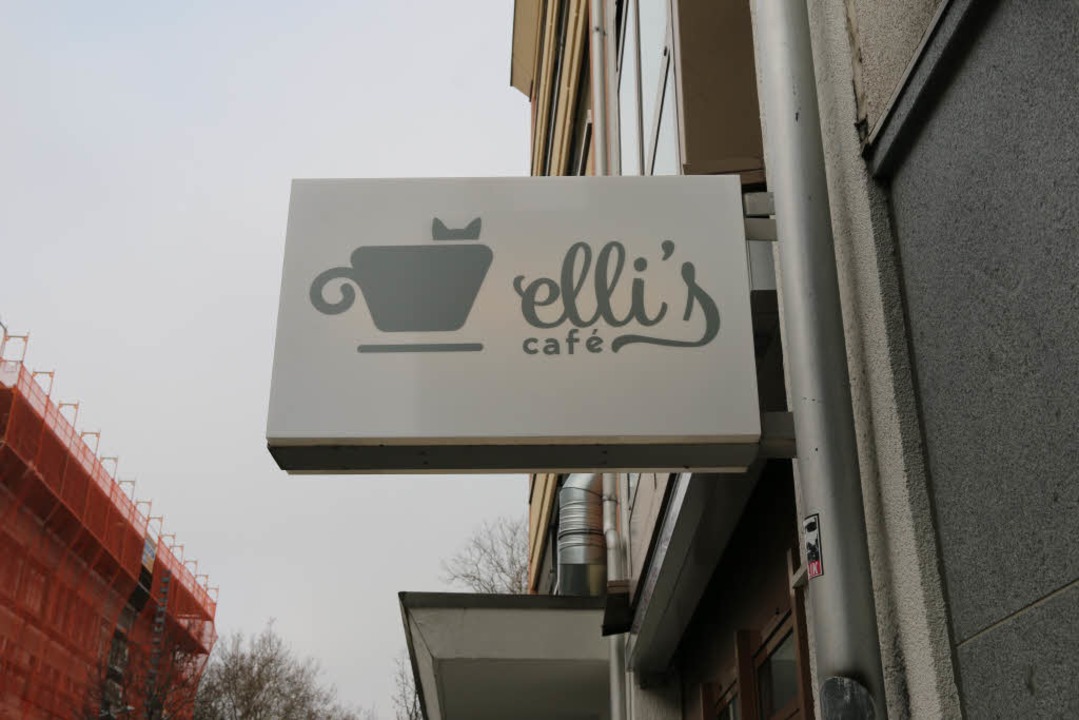 Das Logo von Elli&#8217;s Café erinnert an eine Katze.  | Foto: Gina Kutkat