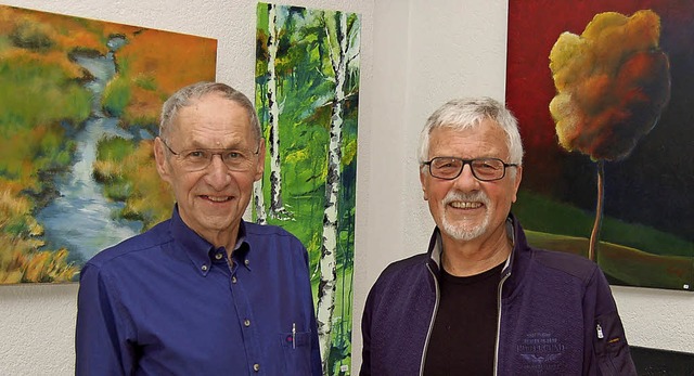 Karl Helm (links) und Peter Seip &#821...nd aber ebenfalls im Kurhaus zu sehen.  | Foto: Christian Ringwald