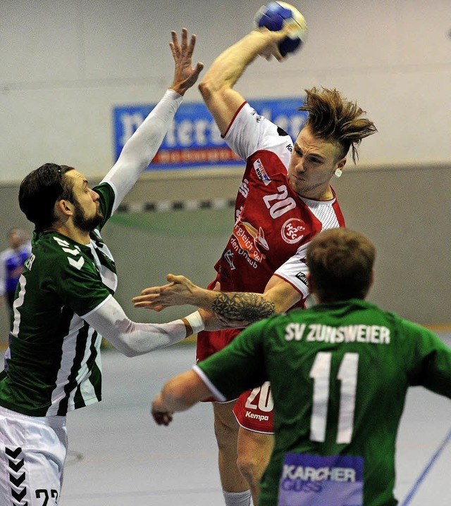 <BZ-FotoAnlauf>Handball-Bezirksklasse:...eben Tore fr die HSG Ortenau Sd II.   | Foto:  Pressebro Schaller
