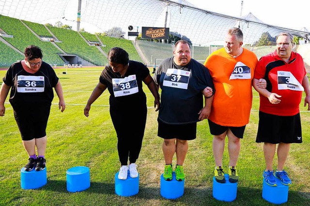 Haben es in die Hauptrunde der TV-Show...sscheidung im Mnchner Olympiastadion.  | Foto: benedikt Mller (SAT.1)