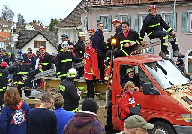 Wagenbauer, Narrenrat, Pflumeschlucker...eit bei nrrischen Umzgen zu erhhen.  | Foto: Juliane Khnemund