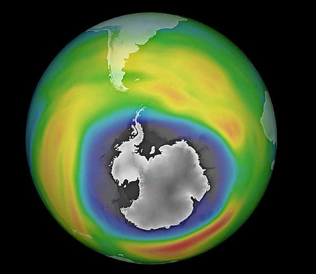 Grafik des Ozonlochs   | Foto: dpa
