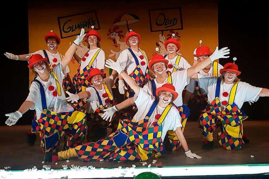 Die Gluggere als Clowns (Foto: Tina Hättich) Die Gluggere als Clowns (Foto: Tina Hättich)