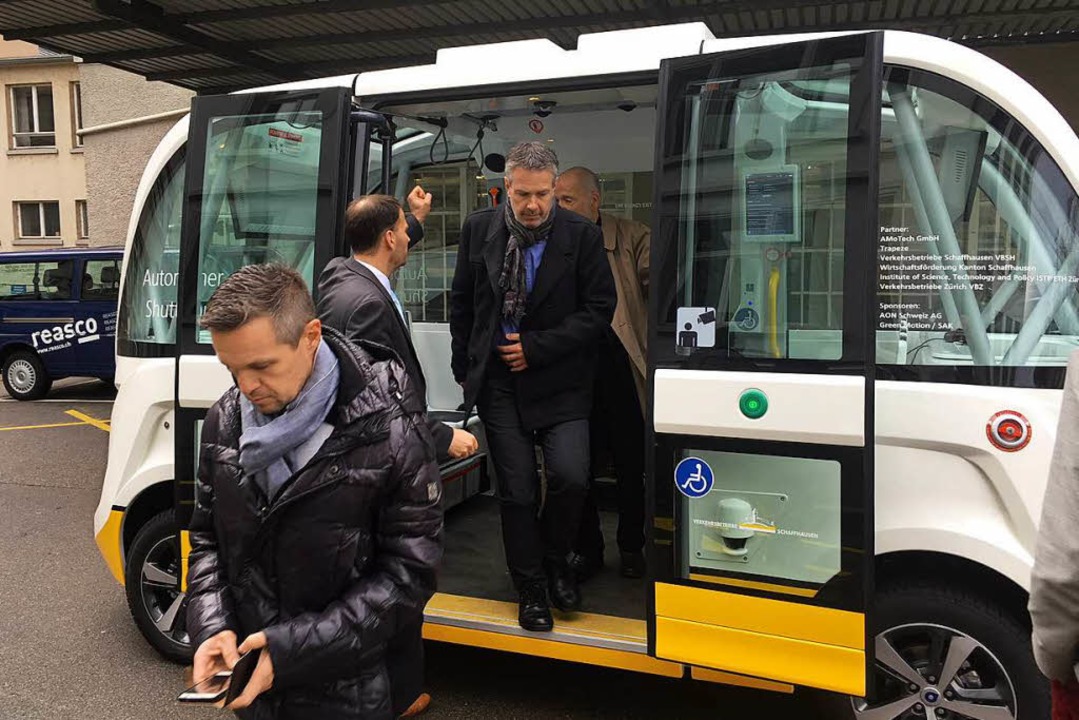 Die Delegation aus dem Hexental hat si... selbstfahrende Kleinbusse informiert.  | Foto: privat