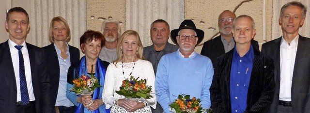 Von links: Jrg Lutz, Claudia Sambale-...ggers, David Glenn und Michael Wilke.   | Foto: Stadt Lrrach