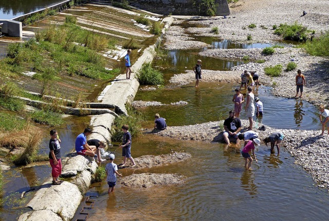 Erlebbar ist im Sommer die Kinzig bere...ach  in Richtung Innenstadt abzweigt.   | Foto: Seller