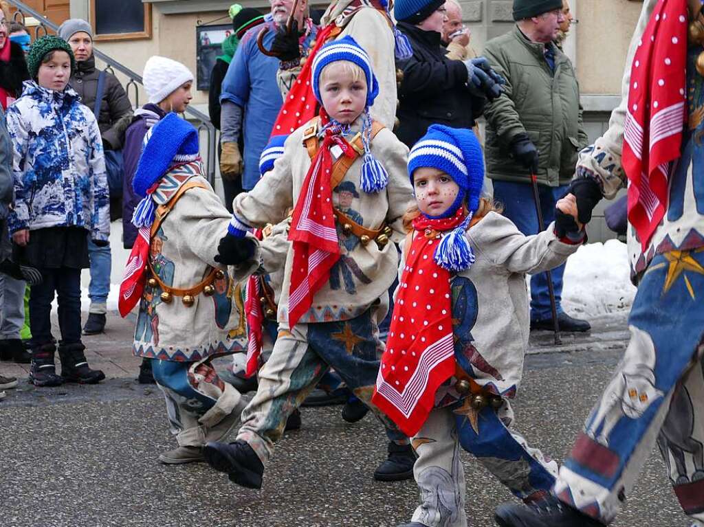 Fasnetumzug am Schmutzige Dunschdig in Bonndorf.