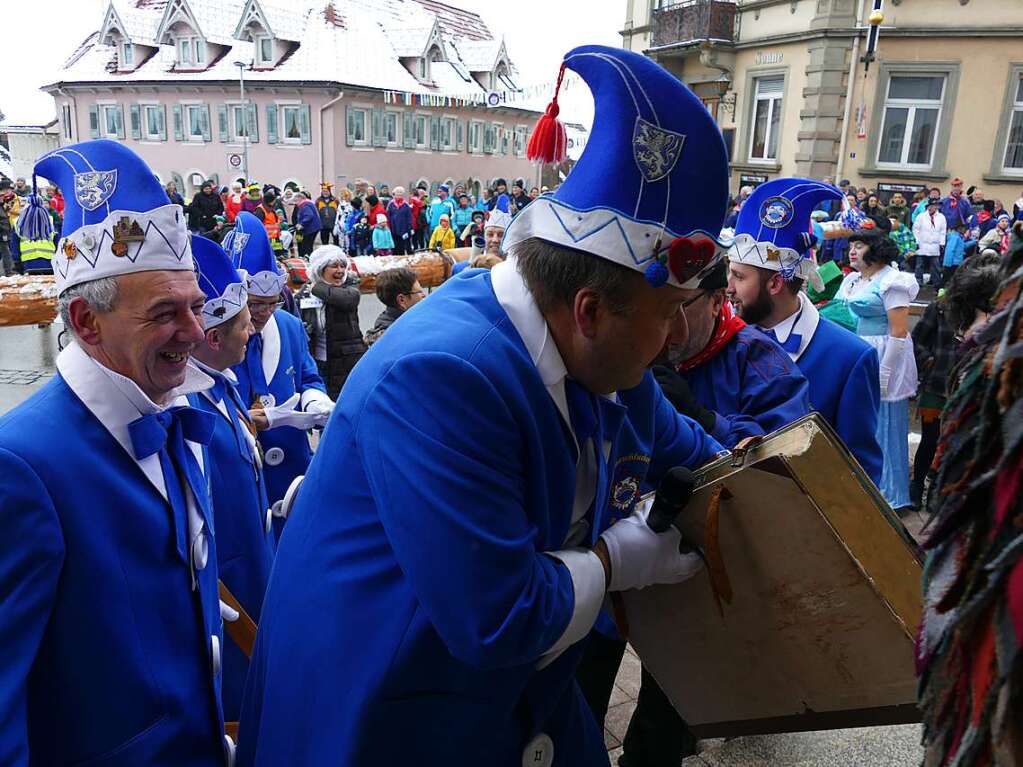 Fasnetumzug am Schmutzige Dunschdig in Bonndorf.